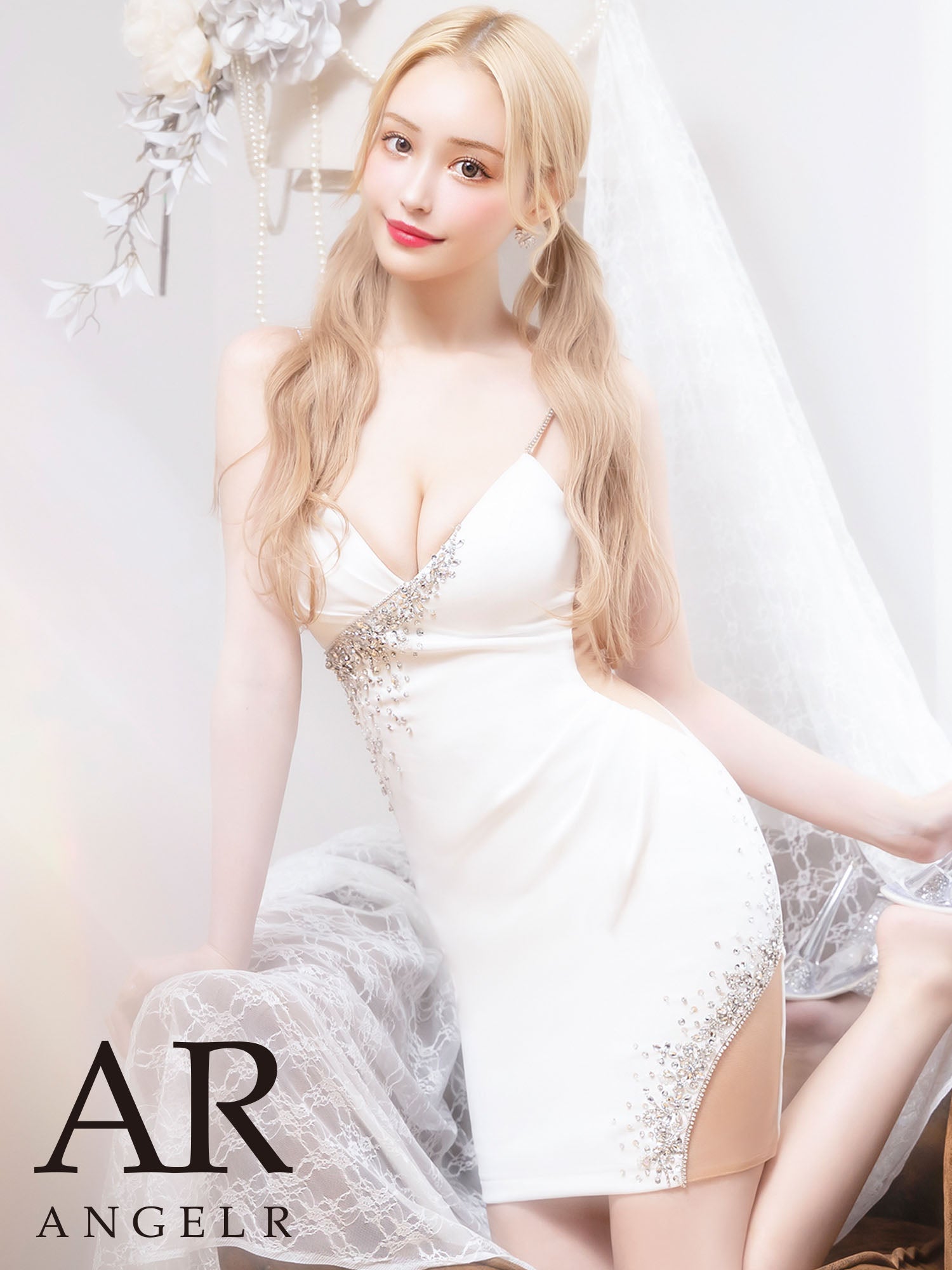 AngelR [エンジェルアール] アシンメトリーバストデザイン / タック / ビジュー / タイトミニドレス | AR24835 – Angel R  Official Store