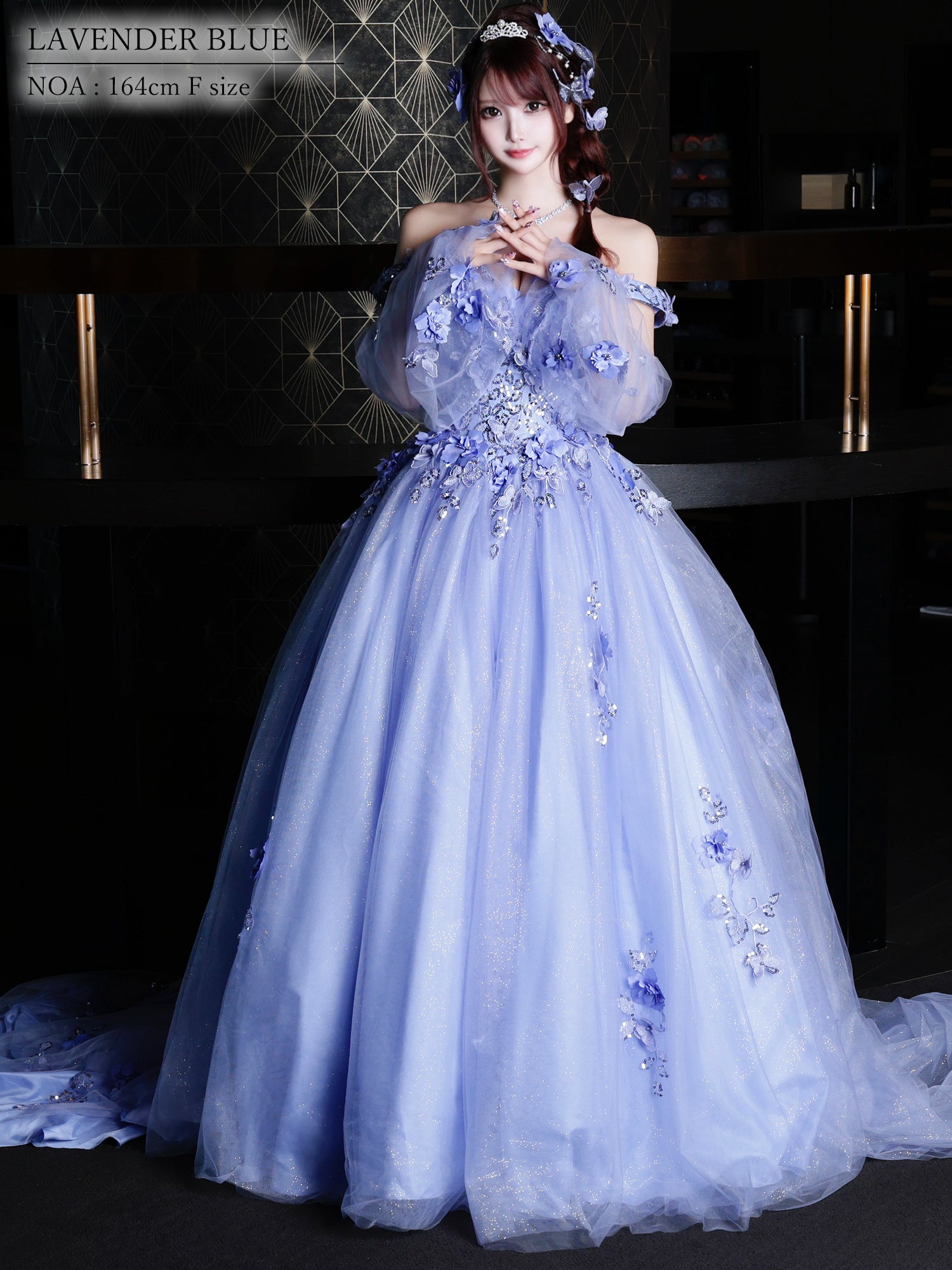 AngelR [エンジェルアール] ロングスリーブウェディングドレス  