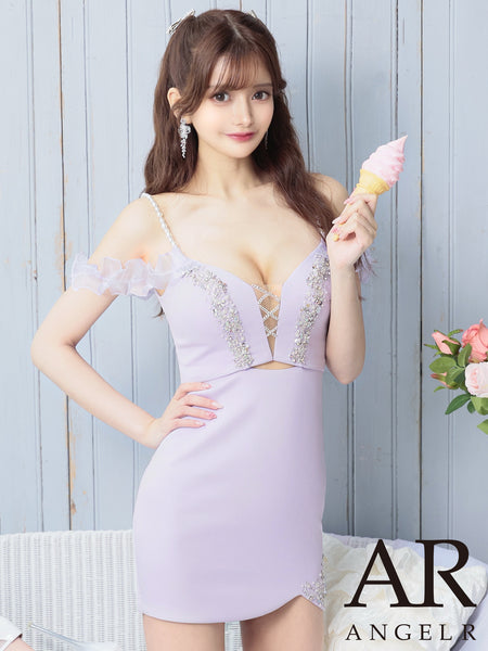 AngelR セットアップ キャバドレス エンジェルアール パーティードレス ANGEL R/エンジェルアール】アシンメトリー/ バストビジュー