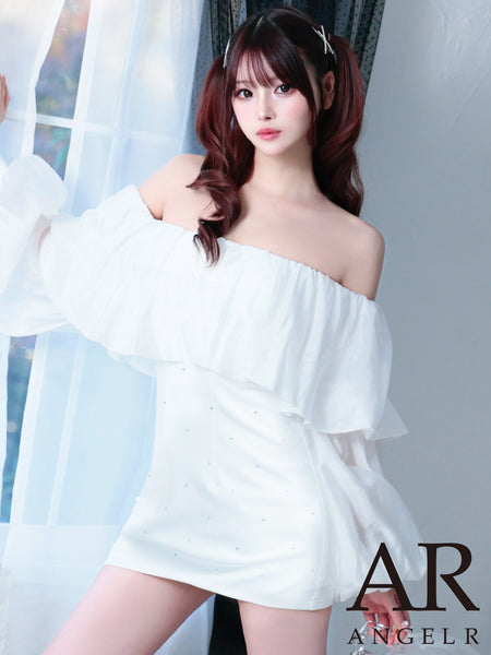 専用　ANGELR キャバドレス　ミニドレス XSサイズあり【ANGEL R/エンジェルアール】フリルスリーブ