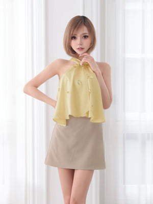 イエロー×ベージュ