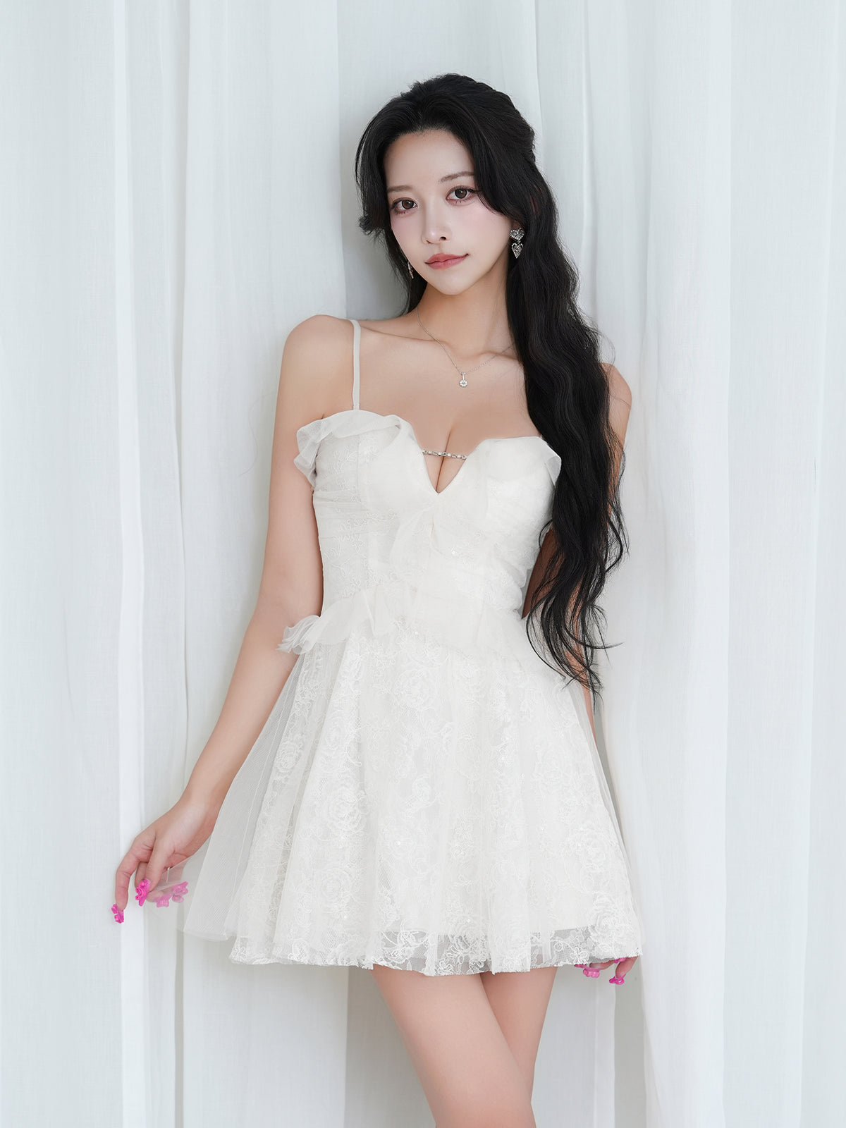 ゆいぴす：170cm（着用サイズ：S　着用カラー：ホワイト）