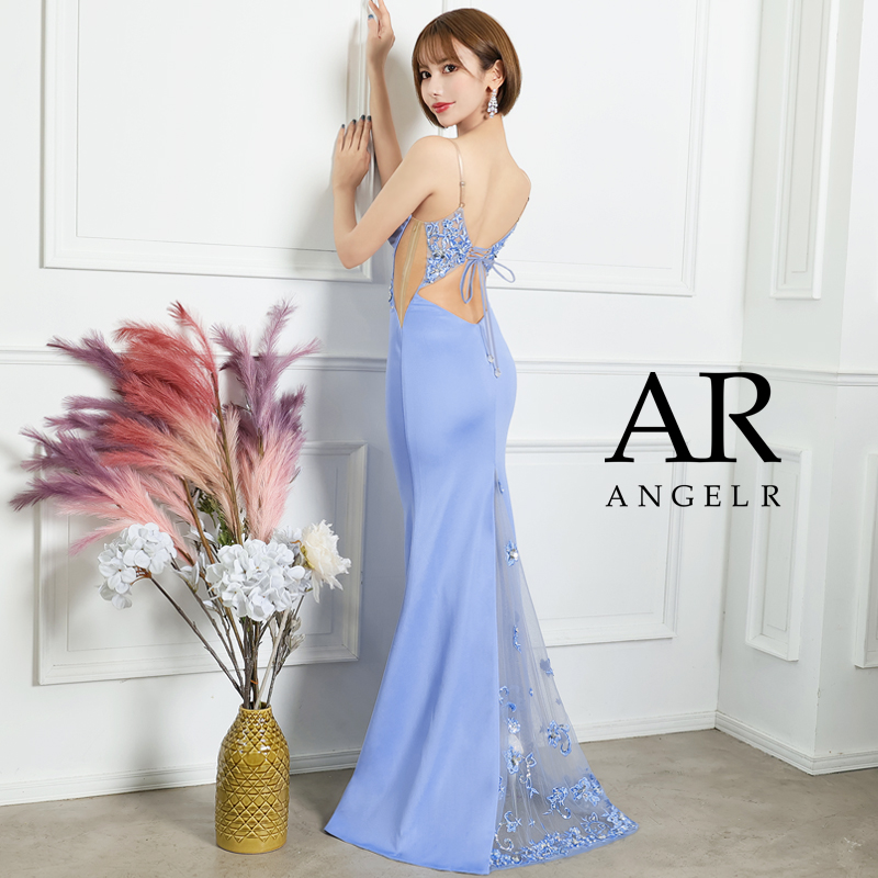 Angel R ロングタイトドレス　グリーンMサイズ　美品